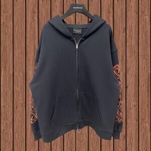 Classic Men's Balenciaga Hoodie Black